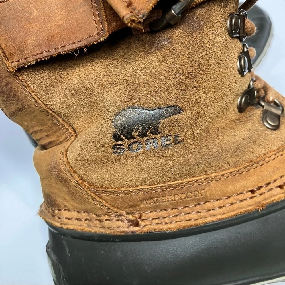 Sorel winter fancy lace up boots duck boots size 8.5‎